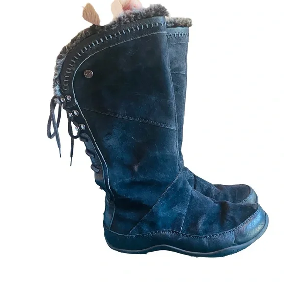 The North Face Women’s Janey Black Waterproof Winter Boots Size 7 - Picture 2 of 8
